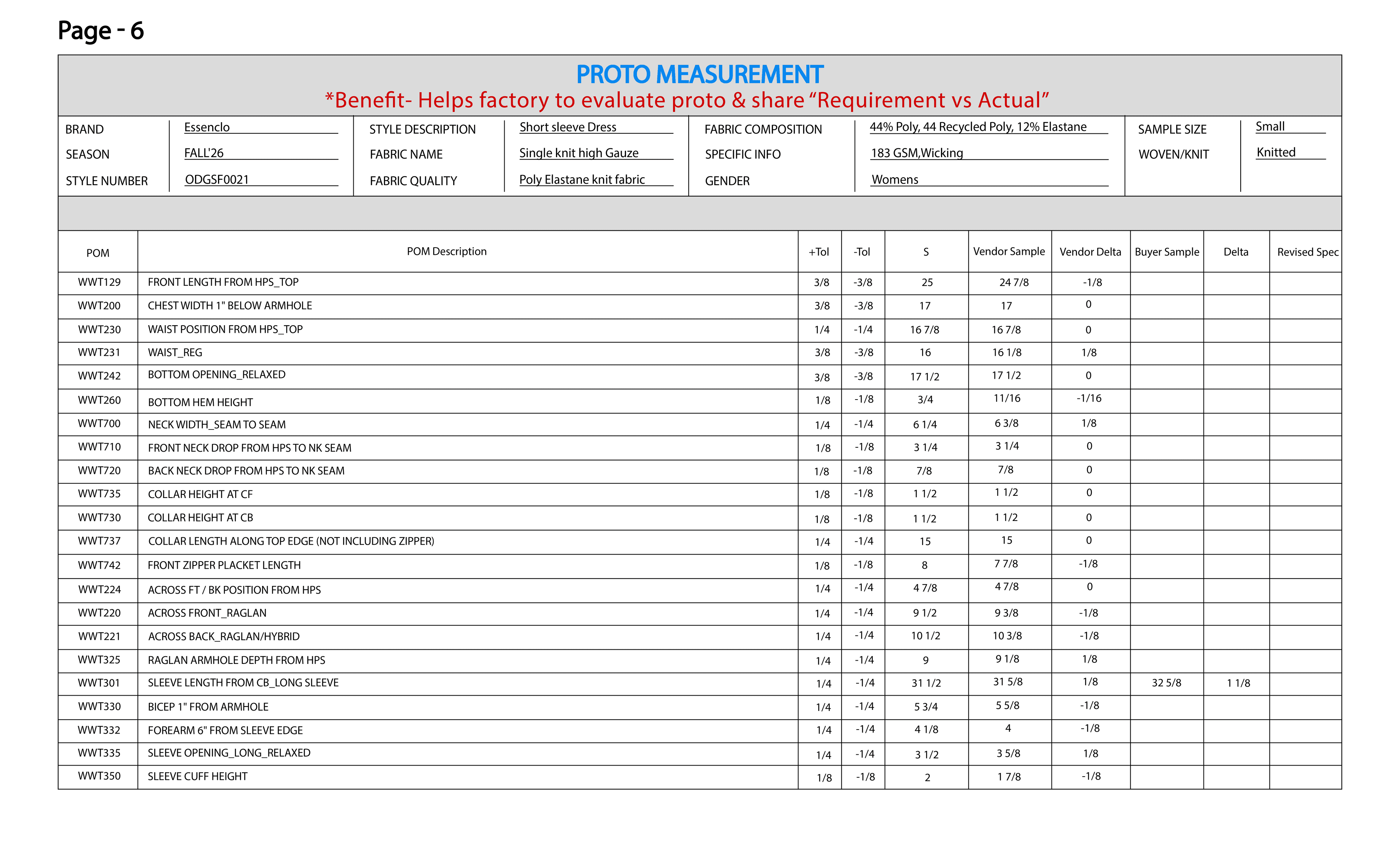 Page 6 - Proto Measurement
