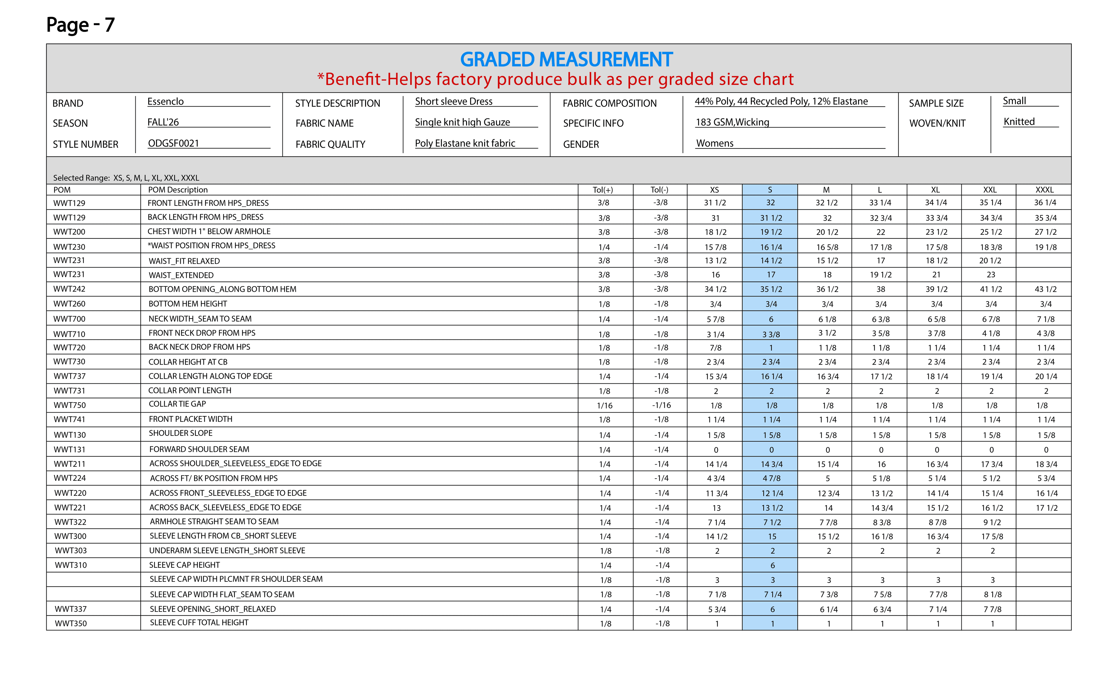 Page 7 - Graded Measurement