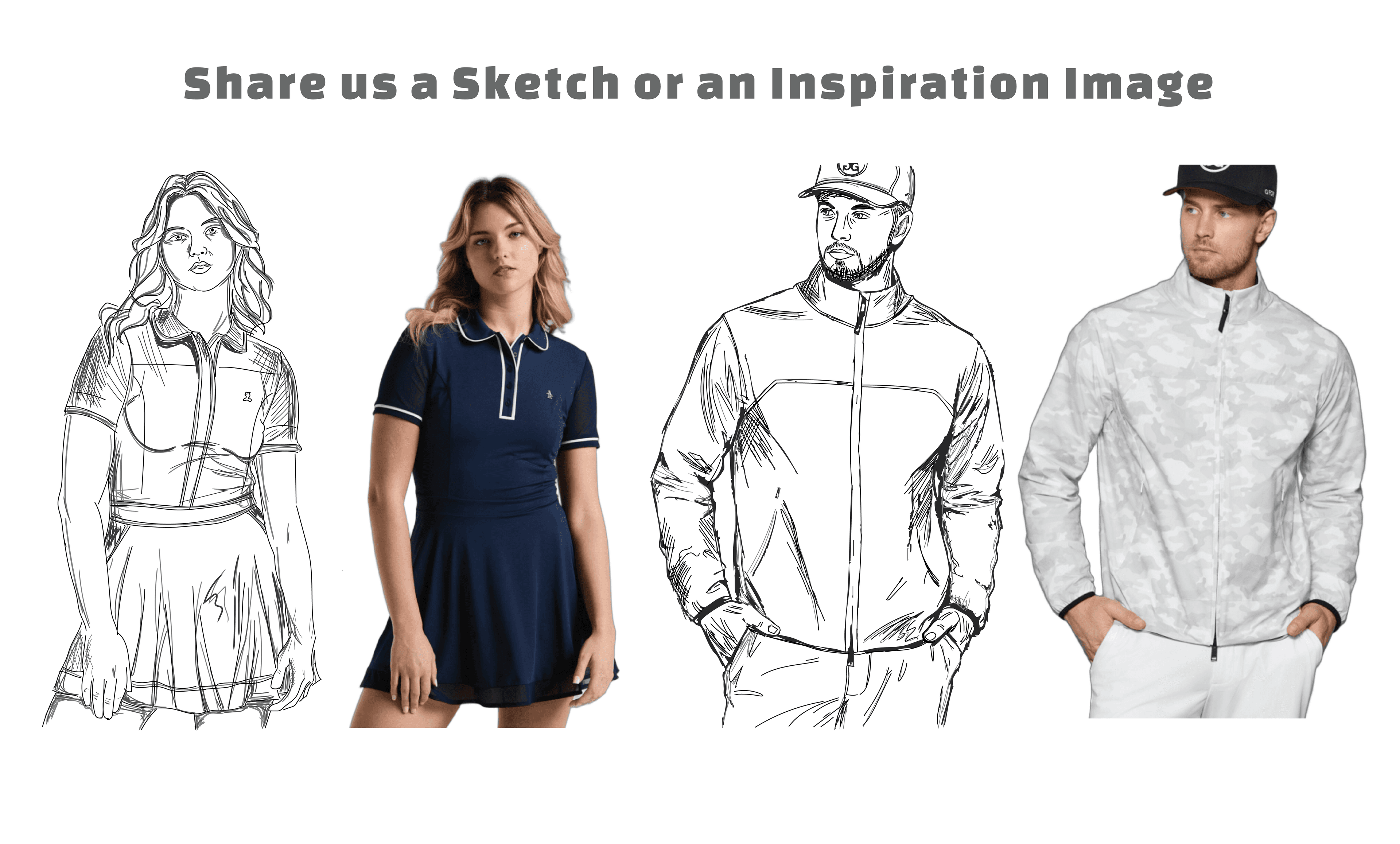 Sketch to final output